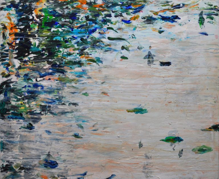 Evelyn Garden | MEKONG 6 | 2010 | Malerei Mischtechnik auf Leinwand | 100 x 120 cm | Galerie Moench Berlin