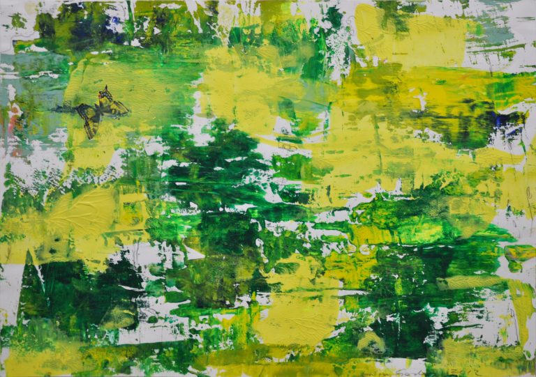 Evelyn Garden | DSCHUNGEL 3 | 2013 | Malerei Mischtechnik auf Papier | 50 x 70 cm | Galerie Moench Berlin