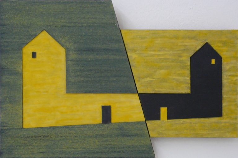 Gerhard Walter Feuchter | TUERME II | 2009 | Relief, Mischtechnik | 30 x 45 cm | Galerie Moench Berlin