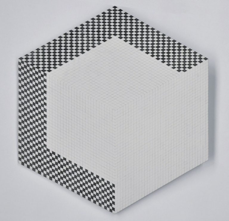 Ruth Gindhart | II /2016 | Acryl und Bleistift auf MDF, gesaegt | 70 x 61 cm | Galerie Moench Berlin