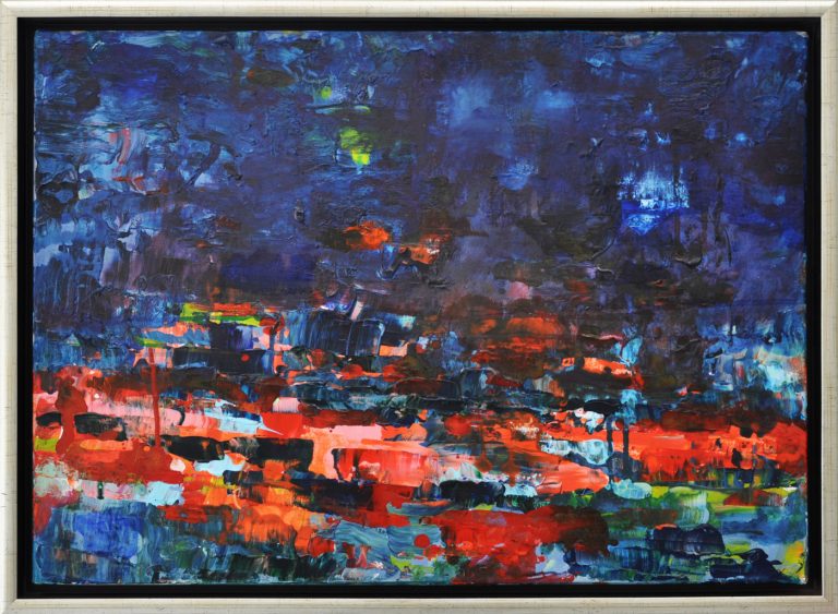 Evelyn Garden | LA SORGENTE / DIE QUELLE 4 | 2011 | Malerei Mischtechnik auf Leinwand | 50 x 70 cm | Galerie Moench Berlin