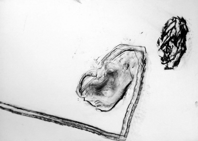 Max Hari | aus der Serie SCHAUER (53) | 2005-2007 | Kohle auf Papier | Galerie Moench Berlin