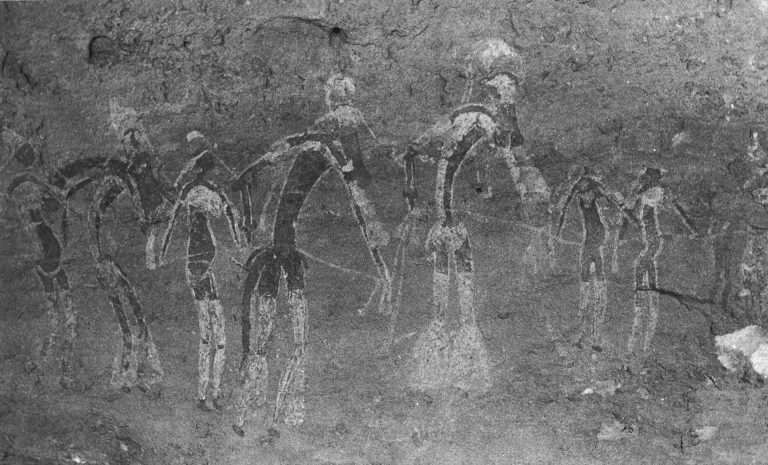 Walther Grunwald | FELSBILDER (Tanz mit Seil, Jabbaren, Algerien) | 1989 | Galerie Moench Berlin