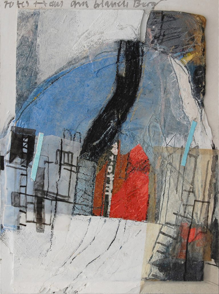 Helmut Klock | ROTES HAUS AM BLAUEN BERG | 2012 | Collage | Galerie Moench Berlin