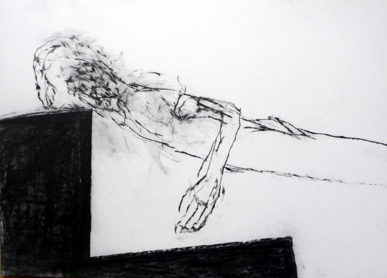 Max Hari | aus der Serie SCHAUER (56) | 2005-2007 | Kohle auf Papier | Galerie Moench Berlin