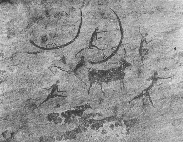 Walther Grunwald | FELSBILDER (Rinderzeit, Jabbaren, Algerien) | 1989 | Galerie Moench Berlin