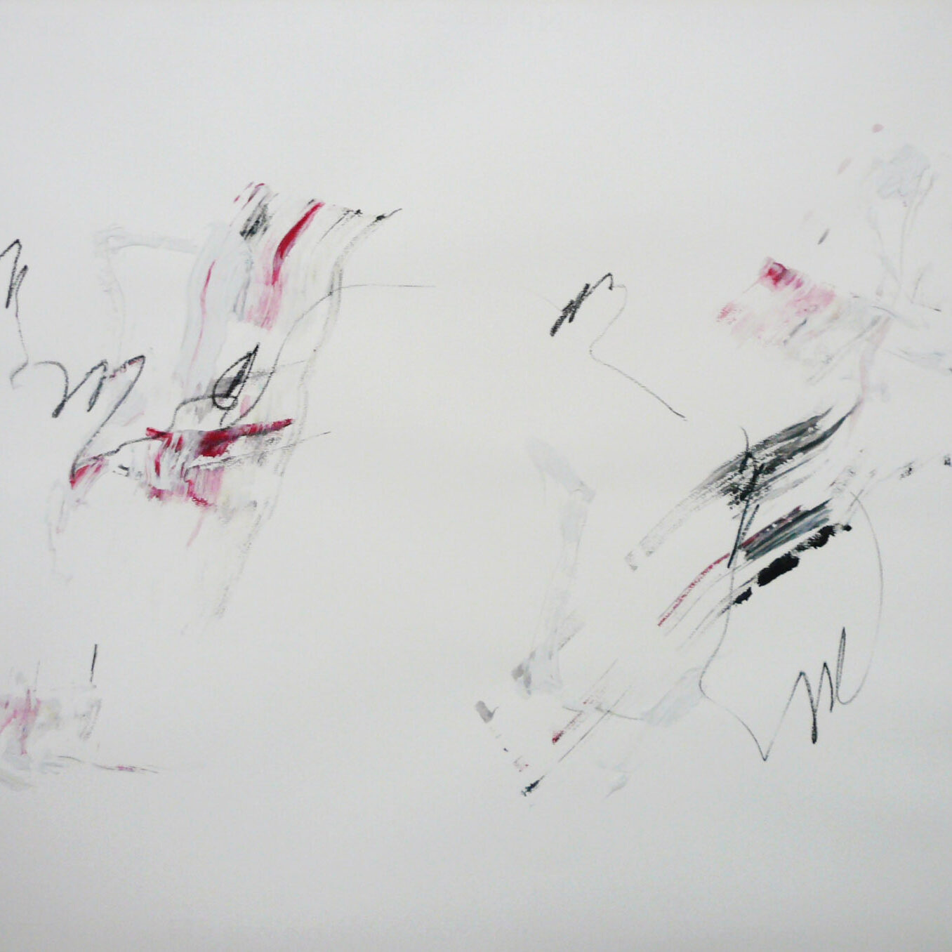 Martin Matschinky | ohne Titel | 2001 | Mischtechnik auf Kupferdruck-Buettenpapier | 70 x 100 cm | Galerie Moench Berlin