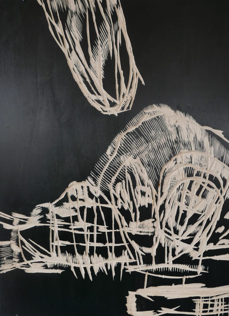 Max Hari | ohne Titel (4) | 2015 | Acryl auf Pappelholz, geschnitten | Galerie Moench Berlin