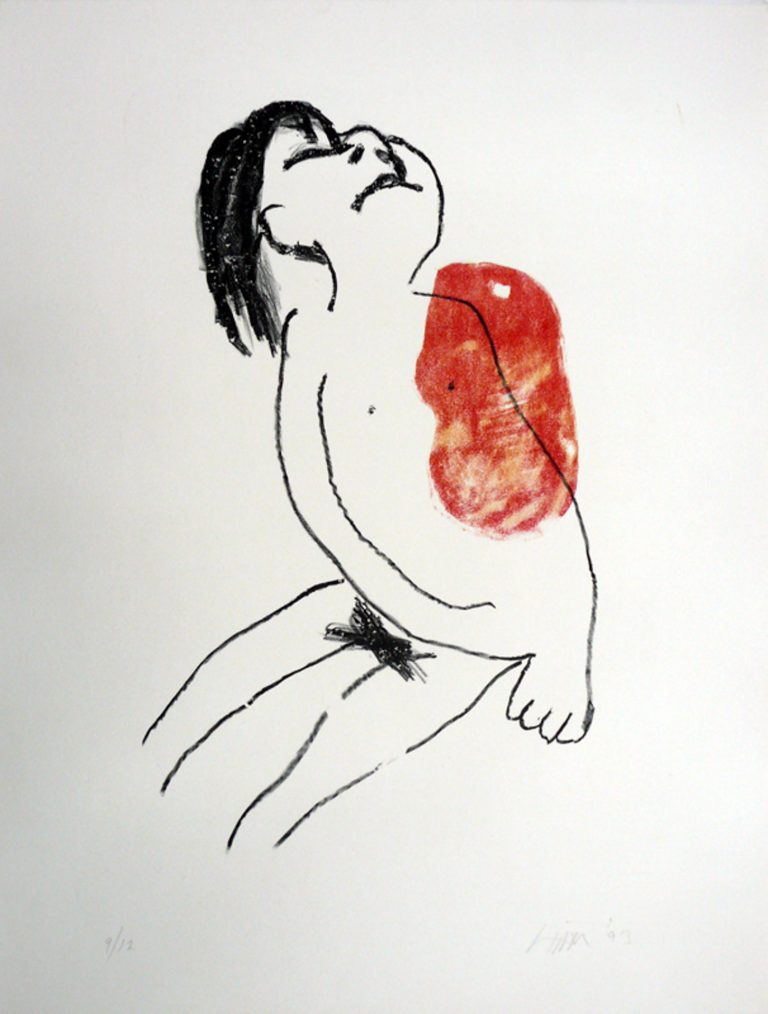 Mark Hipper | aus dem Portfolio KISS ME KISS ME | 1993 | Lithografie | Auflage 12 Expl. | Galerie Moench Berlin