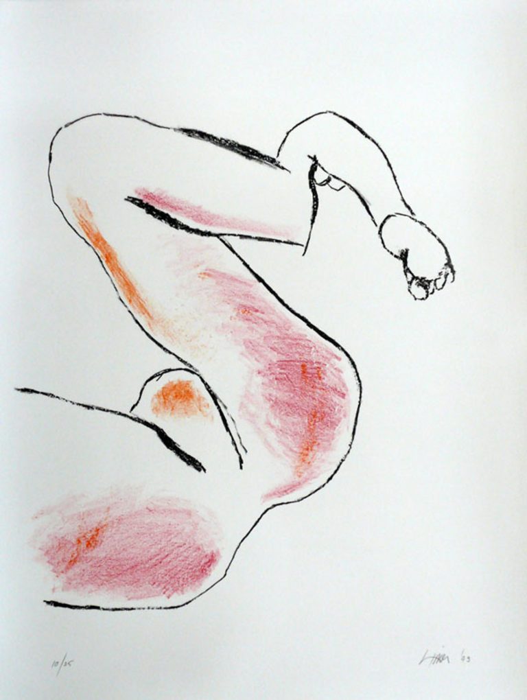 Mark Hipper | aus dem Portfolio DIE SONNE SO SCHWER WIE EIN FUSS | 1993 | Lithografie | Auflage 25 Expl. | Galerie Moench Berlin