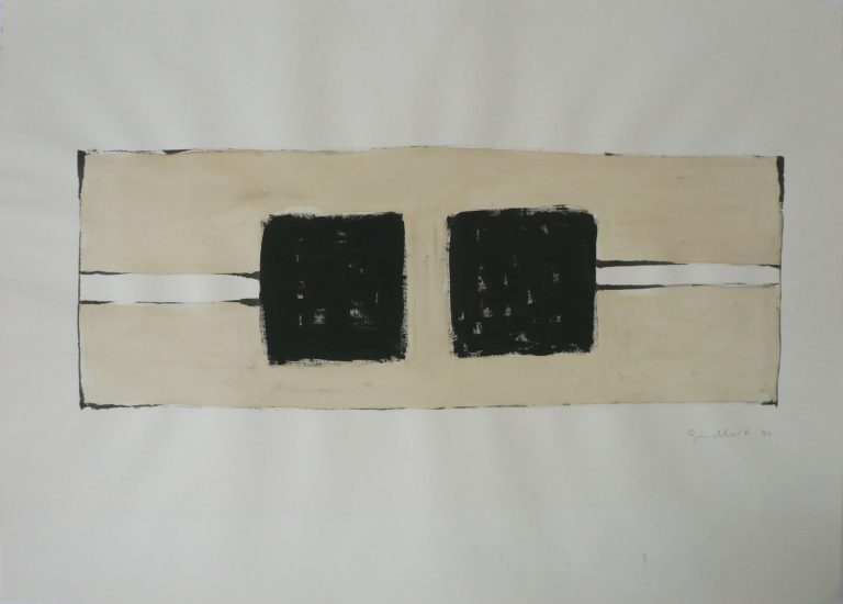 Ruth Gindhart | ohne Titel | Mischtechnik auf Papier | 1994 | 30 x 50 cm | Galerie Moench Berlin