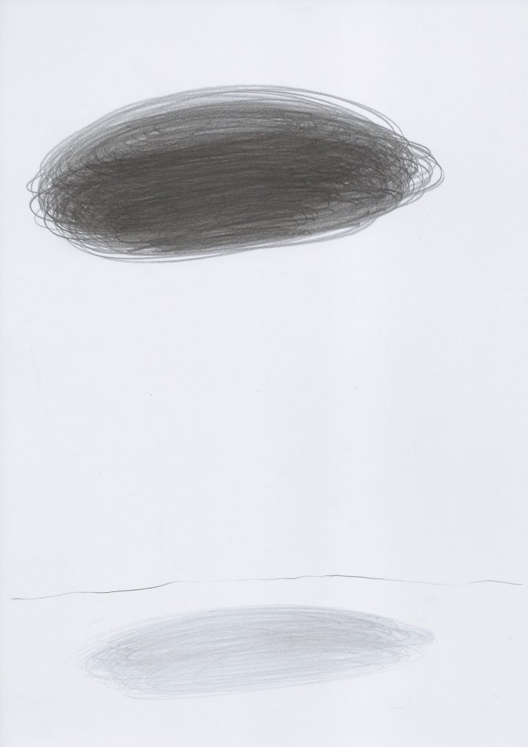 Thomas Muellenbach | BLACK CLOUD | 2014 | Graphit auf Papier | 29,7 x 21 cm | Galerie Moench Berlin