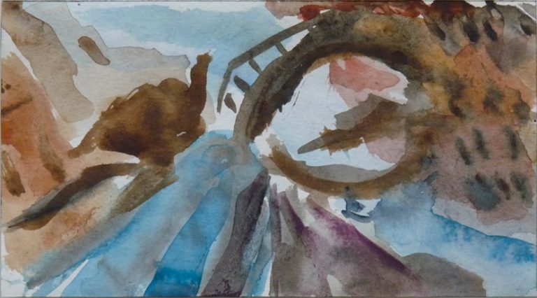 Thomas Muellenbach | ANTONIO DIAS | aus der Serie Halb-Original | 2006-2013 | Aquarell auf Papier | Galerie Moench Berlin