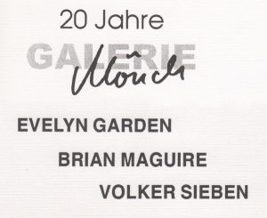 Evelyn Garden | Brian Macuire | Volker Sieben | Galerie Moench Berlin