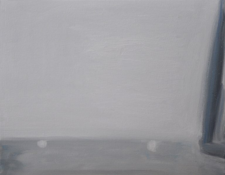 Thomas Muellenbach | Stellwand | 2017 | Oel auf Malkarton | 40 x 50 cm | zeitgenoessische Malerei | Galerie Moench Berlin