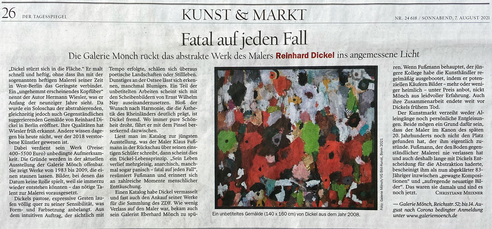 galerie moench zeitgenoessische kunst reinhard dickel malerei